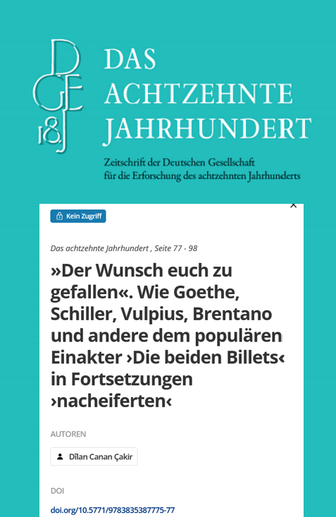 Die beiden Billets